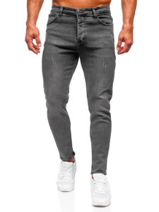 Bolf Herren Jeanshose regular fit Schwarzgrau  6073