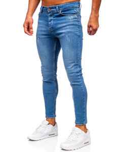 Bolf Herren Jeanshose skinny fit Dunkalblau  5828