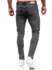 Bolf Herren Jeanshose skinny fit Schwarz KX565-1