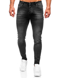 Bolf Herren Jeanshose skinny fit Schwarz  R919-1