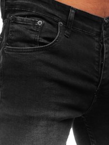 Bolf Herren Jeanshose skinny fit Schwarz R924