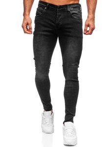 Bolf Herren Jeanshose skinny fit Schwarz R924