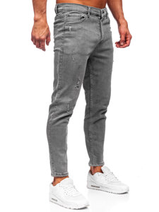 Bolf Herren Jeanshose skinny fit Schwarzgrau 5909