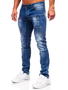 Bolf Herren Jeanshose slim fit Blau  MP0046B