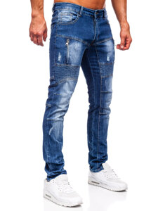 Bolf Herren Jeanshose slim fit Blau  MP0046B