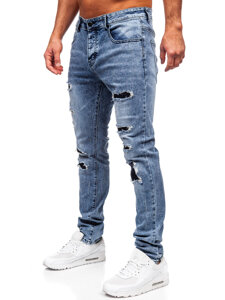 Bolf Herren Jeanshose slim fit Blau  MP0153B