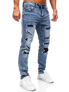 Bolf Herren Jeanshose slim fit Blau  MP0153B