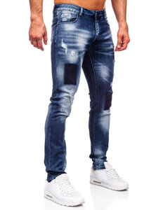 Bolf Herren Jeanshose slim fit Dunkalblau  MP0113BS