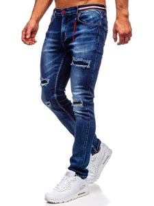 Bolf Herren Jeanshose slim fit Dunkelblau  80033W0