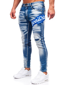 Bolf Herren Jeanshose slim fit Dunkelblau BC1068