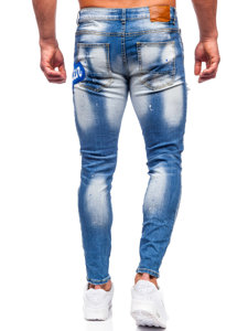 Bolf Herren Jeanshose slim fit Dunkelblau BC1068