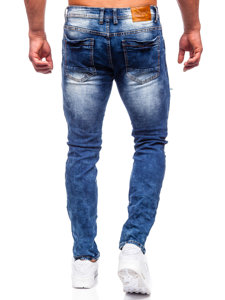 Bolf Herren Jeanshose slim fit Dunkelblau E7860