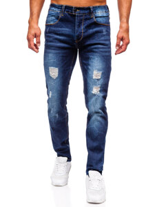 Bolf Herren Jeanshose slim fit Dunkelblau MP0017BS