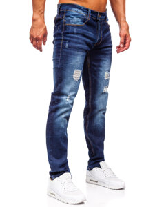 Bolf Herren Jeanshose slim fit Dunkelblau MP0017BS