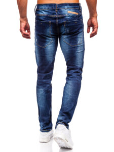 Bolf Herren Jeanshose slim fit Dunkelblau MP0017BS