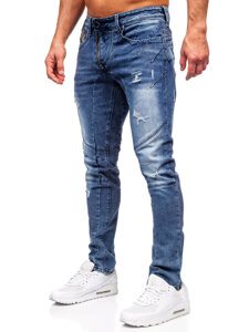 Bolf Herren Jeanshose slim fit Dunkelblau  MP0045B