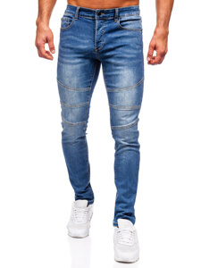 Bolf Herren Jeanshose slim fit Dunkelblau  MP0082BS