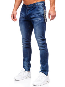 Bolf Herren Jeanshose slim fit Dunkelblau  MP0091BS