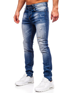 Bolf Herren Jeanshose slim fit Dunkelblau  MP0134BS