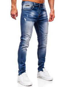 Bolf Herren Jeanshose slim fit Dunkelblau  MP0134BS