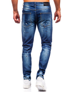 Bolf Herren Jeanshose slim fit Dunkelblau MP0170BS