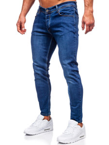 Bolf Herren Jeanshose slim fit Dunkelblau  R921