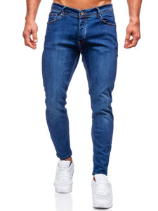 Bolf Herren Jeanshose slim fit Dunkelblau  R921