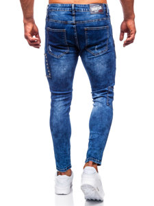 Bolf Herren Jeanshose slim fit Dunkelblau  TF249