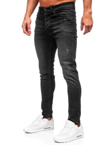 Bolf Herren Jeanshose slim fit Schwarz 6161