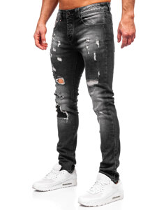 Bolf Herren Jeanshose slim fit Schwarz  MP0089N