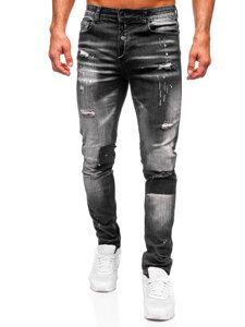 Bolf Herren Jeanshose slim fit Schwarz  MP0168N