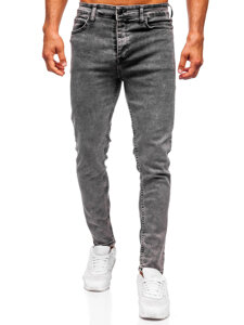 Bolf Herren Jeanshose slim fit Schwarzgrau  6506