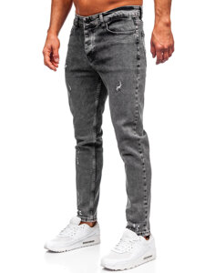 Bolf Herren Jeanshose slim fit Schwarzgrau  6642