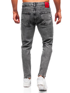 Bolf Herren Jeanshose slim fit Schwarzgrau  6642