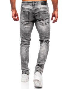 Bolf Herren Jeanshose slim fit Schwarzgrau  MP0163N