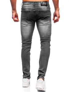 Bolf Herren Jeanshose slim fit Schwarzgrau  MP0167G