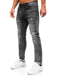 Bolf Herren Jeanshose slim fit Schwarzgrau  MP0169G