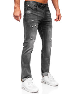 Bolf Herren Jeanshose slim fit Schwarzgrau  MP0169G