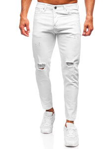 Bolf Herren Jeanshose slim fit Weiß  5872