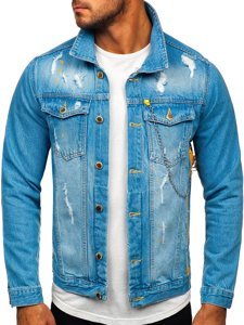 Bolf Herren Jeansjacke Blau  3-4