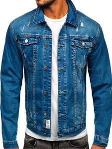 Bolf Herren Jeansjacke Blau  MJ500B