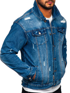 Bolf Herren Jeansjacke Blau  MJ507B