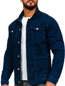 Bolf Herren Jeansjacke Dunkelblau  200