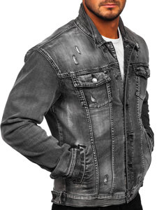 Bolf Herren Jeansjacke Grau  MJ500G