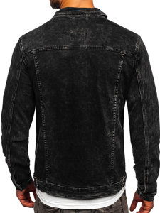 Bolf Herren Jeansjacke Schwarz  RC31160W1