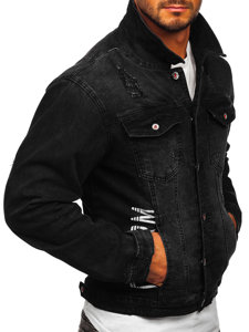 Bolf Herren Jeansjacke Schwarz  RC61079S0