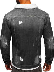 Bolf Herren Jeansjacke Trucker Schwarz  MJ502N