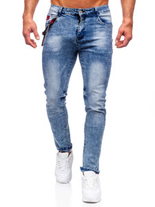 Bolf Herren Jeansjose regular fit Dunkelblau  HY1053