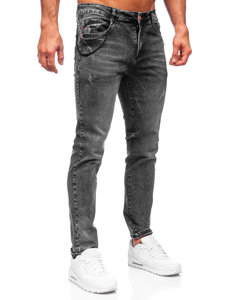 Bolf Herren Jeansjose regular fit Schwarz  HY1050