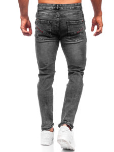 Bolf Herren Jeansjose regular fit Schwarz  HY1050